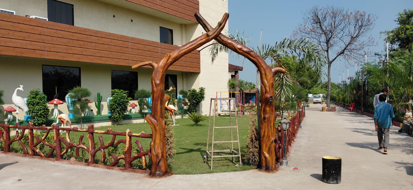 Faux Wood Tree Archway
